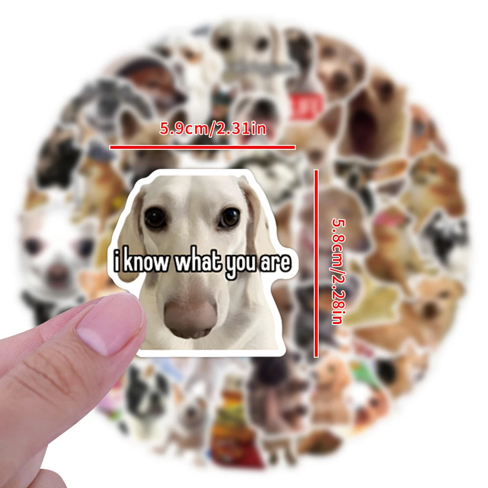 

10/30/50pcs Funny Animal Dog MEME Stickers Graffiti Decals for Kid Toy DIY Skateboard Phone Suitcase Car Cute Waterproof Sticker