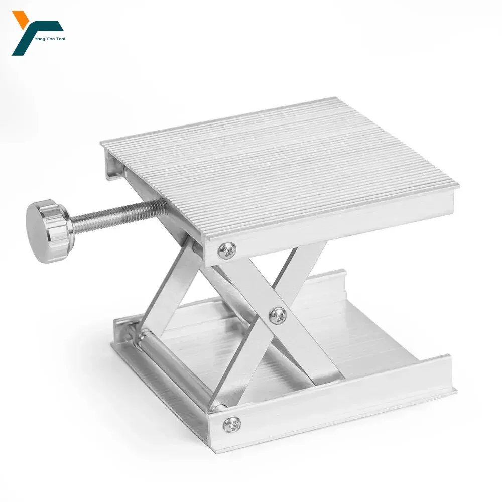 90*90mm Laser Level Bracket Lab Lift Platform Universal Laser Level Adjustable Woodworking Lift Stand Aluminum Router Lift Table