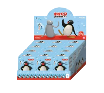 Jandoon Pingu Blind Box Mini Figuur Schattig Pinguïn Karakter Collectible Bureau Ornament Verrassingscadeau Voor Collectie Liefhebbers