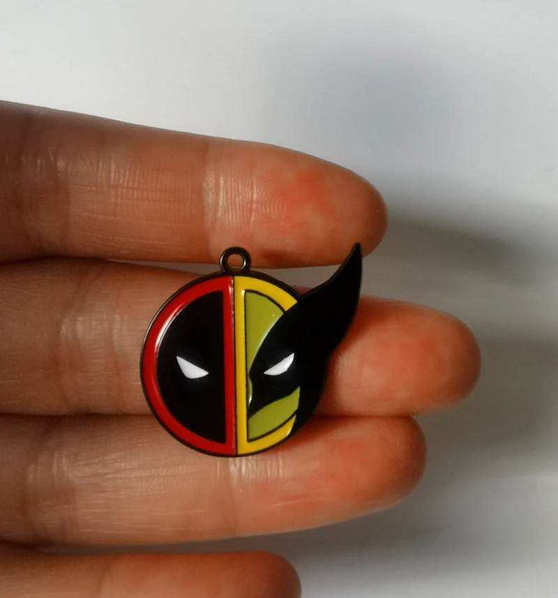 10 قطعة المعلقات الكرتون ديدبول ولفيرين حُليات المجوهرات لصنع المفاتيح المعلقات القلائد أساور DIY بها بنفسك اكسسوارات