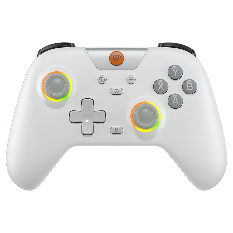 EasySMX X05 Wireless Gamepad, RGB Bluetooth Gaming Controller for PC/Phone/Switch/ Steam/TV, Hall Joysticks Effect