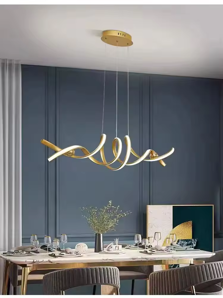 LED Pendant Light long hanging For dining room or living room kitchen chandelier designer simple lighting fixture