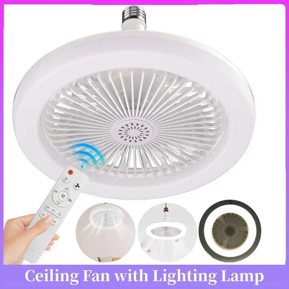 

Поворотный потолочный вентилятор 3-в-1 с пультом ДУ, светильник с цоколем E27, основание для освещения, для спальни и гостиной ﻿ Ароматерапия