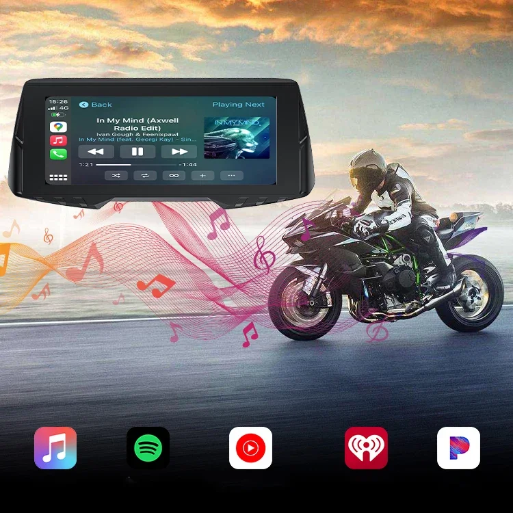 Spedal 6.86 Inch Touch Screen Display Rigorous Tyre Pressure Safety Monitoring Motorbike Motorcycle Carplay For Travel Safety