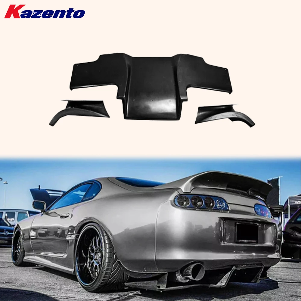 

For Toyota 93-98 Supra MK4 JZA80 TS Style Fiberglass Unpaint Rear Under Diffuser
