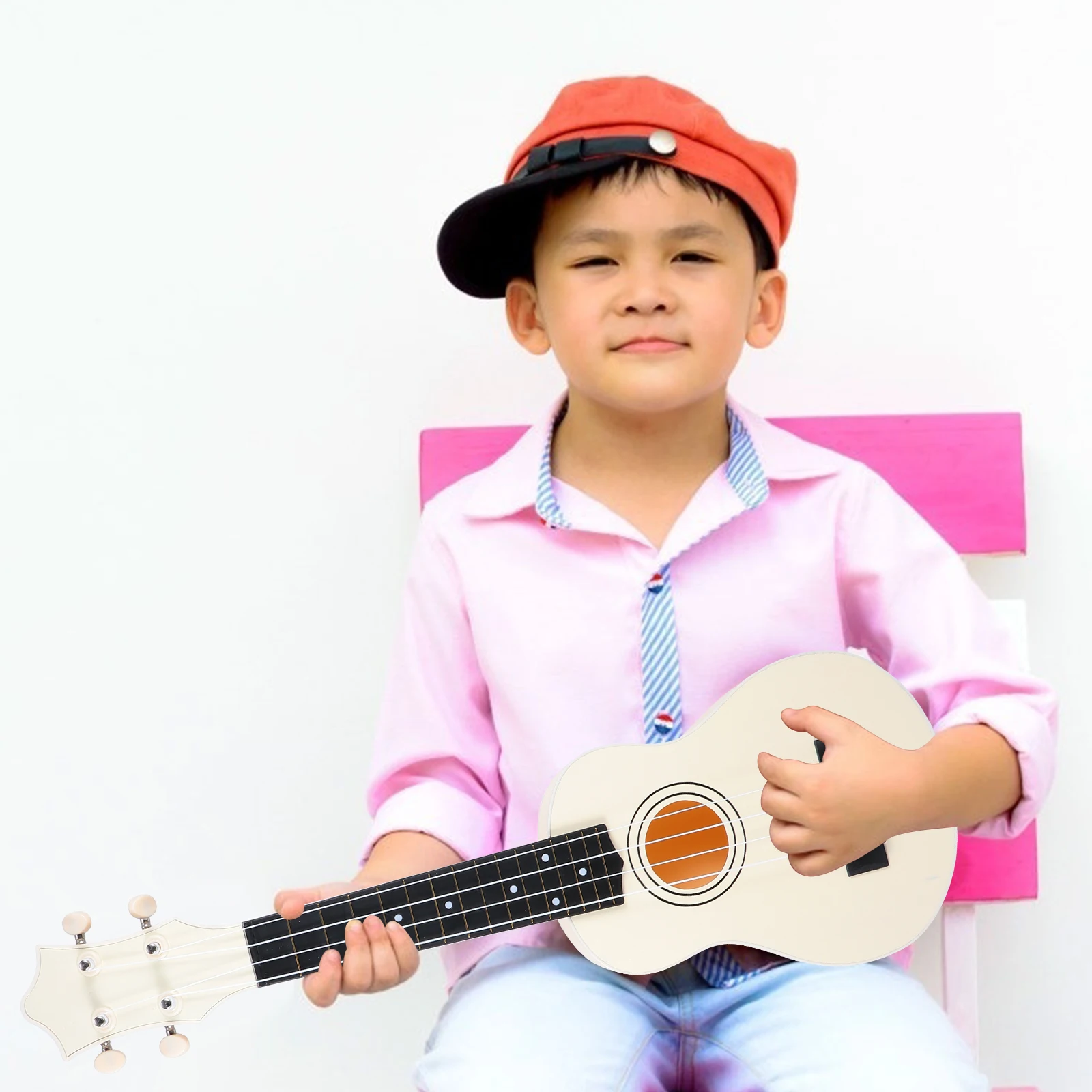 

Ukulele Suit Small Guitar for Women with Tuner Musical Instruments Beginner Basswood
