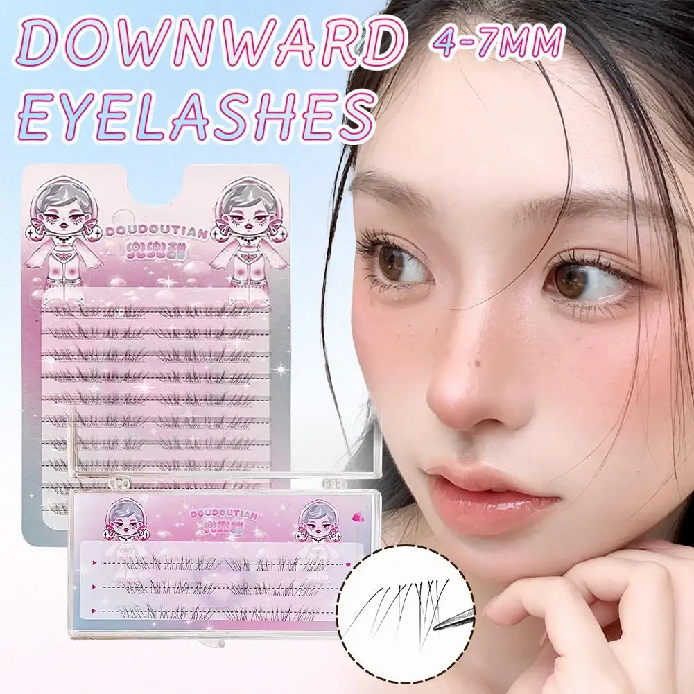 Gestufte Segmentierte Künstliche Wimpern mit 10 Reihen, 3 Reihen, Realistische Einzelwimpern für Natürlichen Look DIY Wimpernverlängerungs-Set