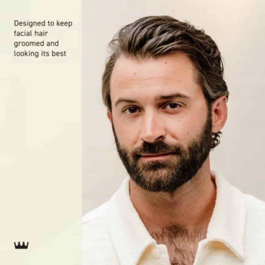 Cremo Beard and Mustache Stainless Steel Shears With Synthetic Leather Carrying Case And Comb For Precise Facial Hair Trimming