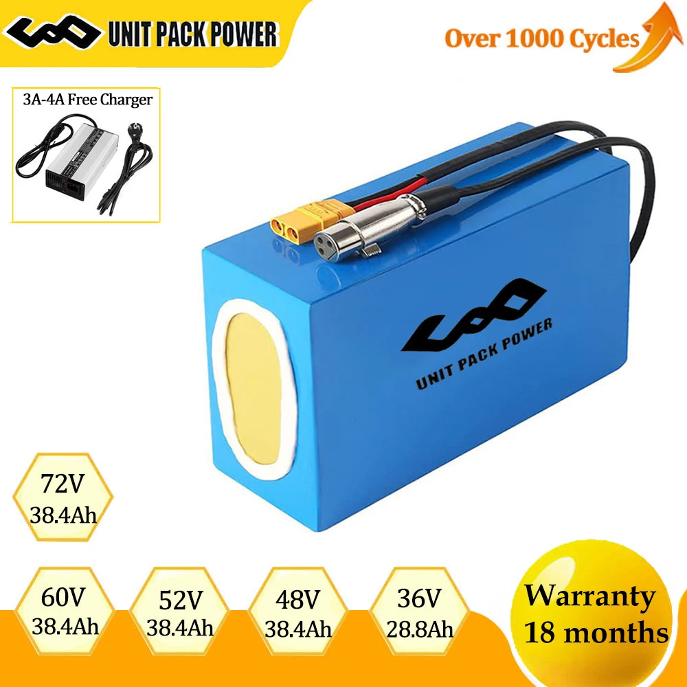 21700 Ebike E-Scooters Battery Pack 72V 60V 48V 52V 36V PVC Waterproof Electric Bicycle  500W 1000W 1500W 2000W 2500W 3000W