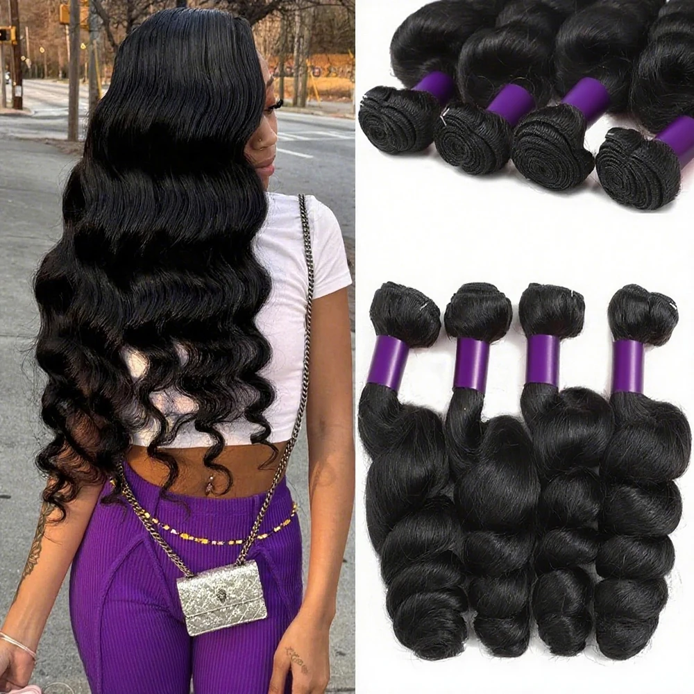 8-40 pollici fasci di onde sciolte fasci di tessuto brasiliano dei capelli umani 1/3/4 pacchi affare estensioni dei capelli umani di alta qualità Wholeasle