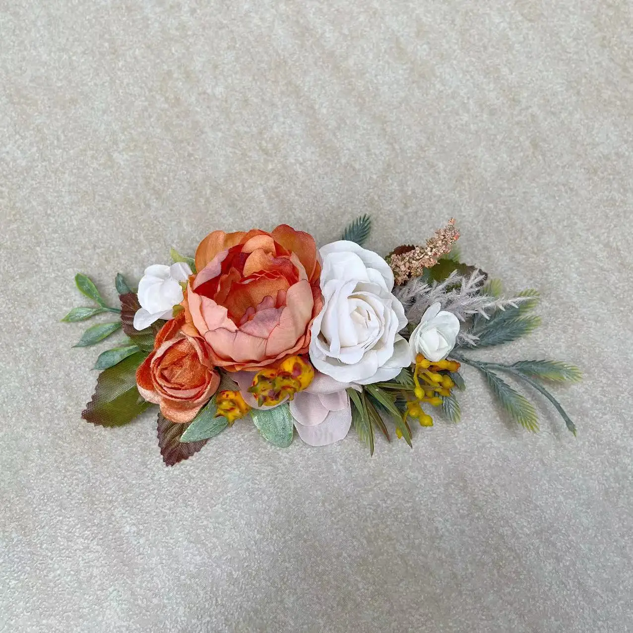 Fall/Autumn Girl Flower Applique for belt Headbands