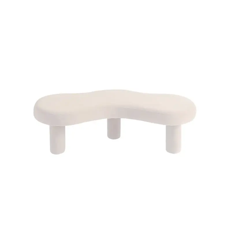 

Light luxury, minimalist, fashionable, economical, shoe changing stool, living room, irregular shaped bench, white sofa