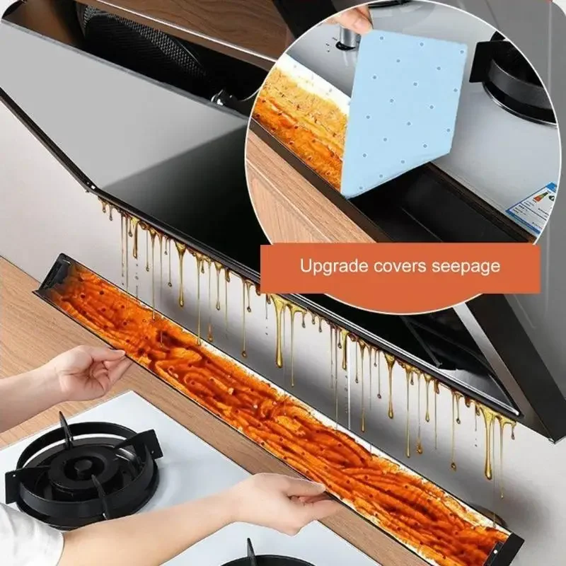 Range hood oil absorbent cotton for kitchen suction thickened oil repellent adhesive one-time cleaning range hood