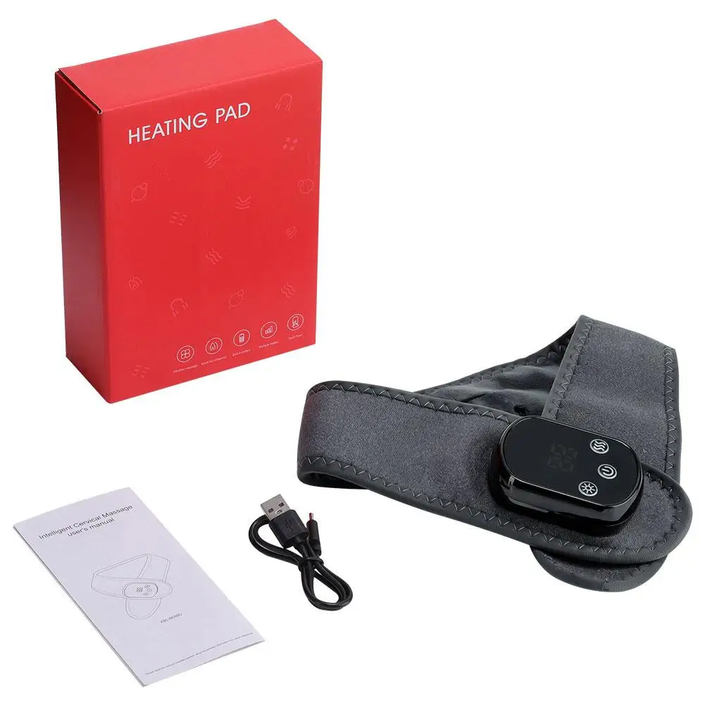 

Moene Физиотерапия Горячий компресс Электрическая грелка для шеи Интеллектуальный контроль температуры 3-уровневый вибрационный массажер для шеи