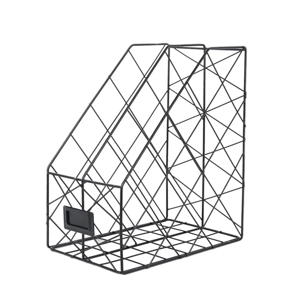 

Настольный органайзер для файлов, черный, в скандинавском стиле, металлическая сетка, держатель для документов, для офиса, учебы, книг, журналов, писем, для дома