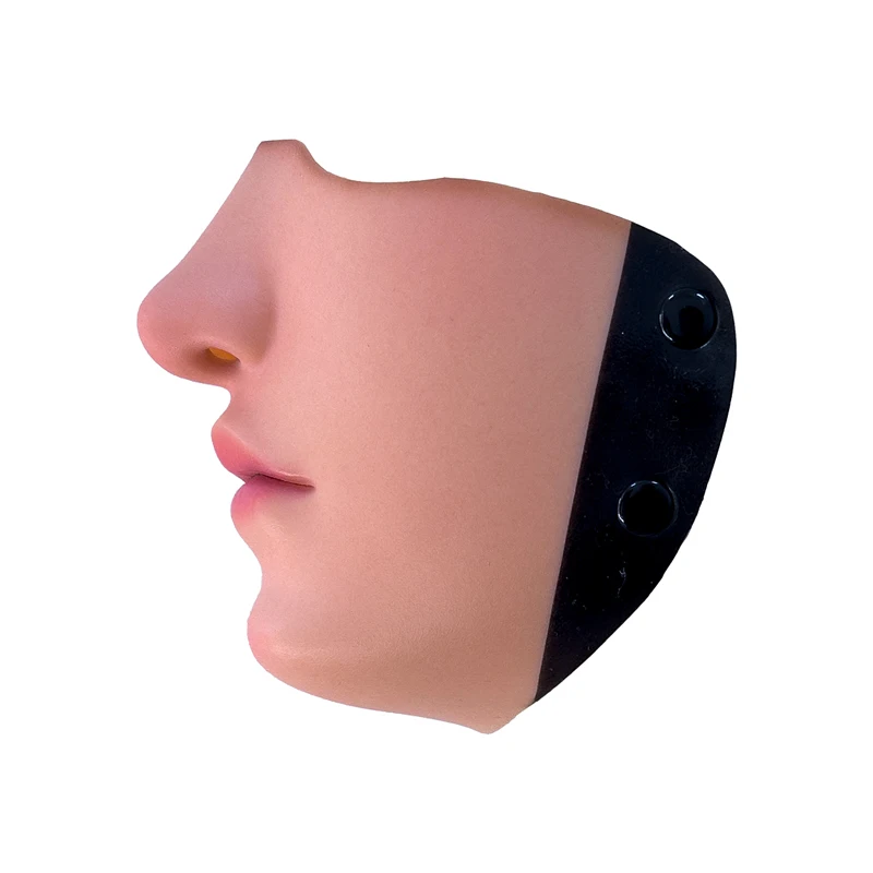 Silicone Mask Mouth Mug Seamless Nostrils Thickness 2.0mm Respirator Cosplay Beauty Lips With Ear Straps