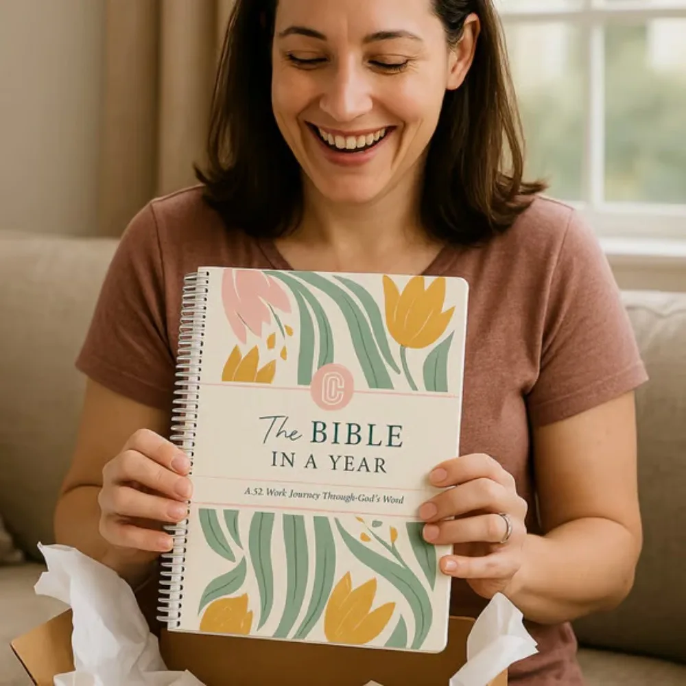 

The Bible In A Year A 52 Week Journey Devotional Journal for Daily Scripture Reading Study Reflection Notes and Insights
