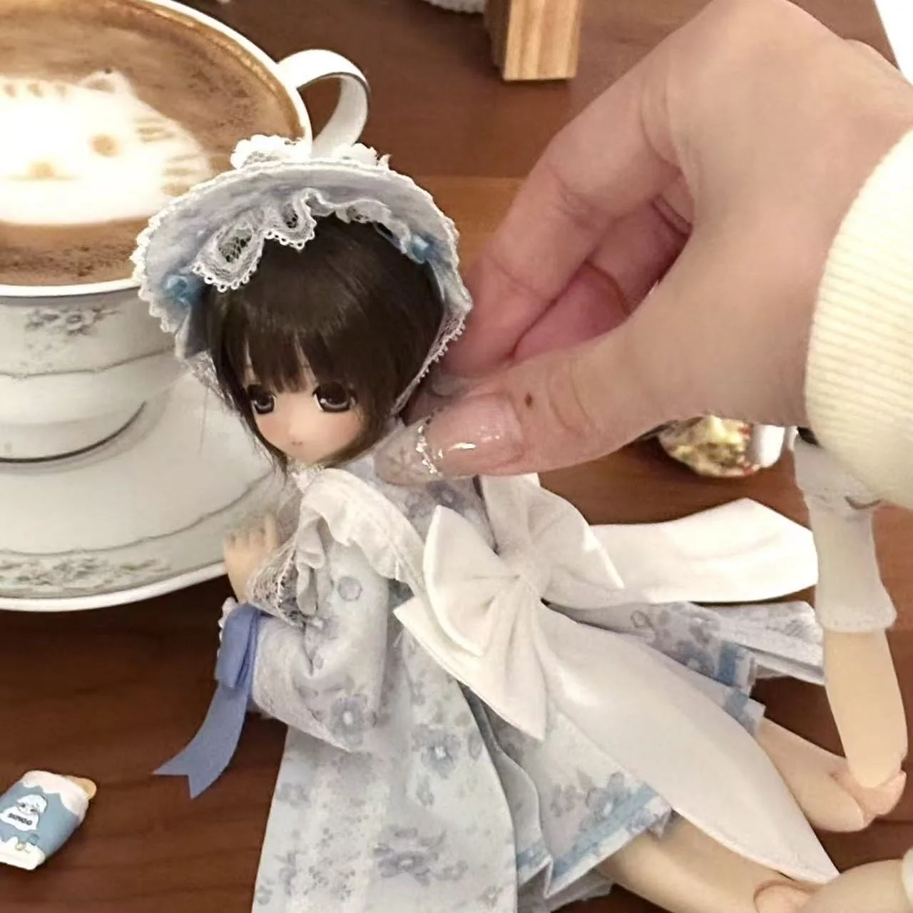 （customization 30day）BJD doll clothes suitable for azone ob22 ob24 size suspender skirt clothing set doll accessories (4 points)