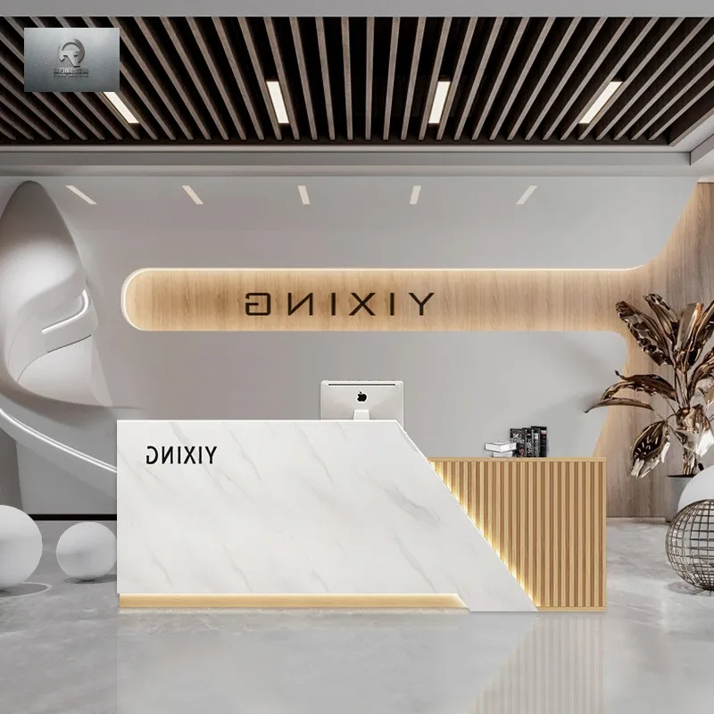 simple modern Reception Desks Nordic imitation marble Reception Desks beauty salon Office Furniture Военное дело ZY40JDT