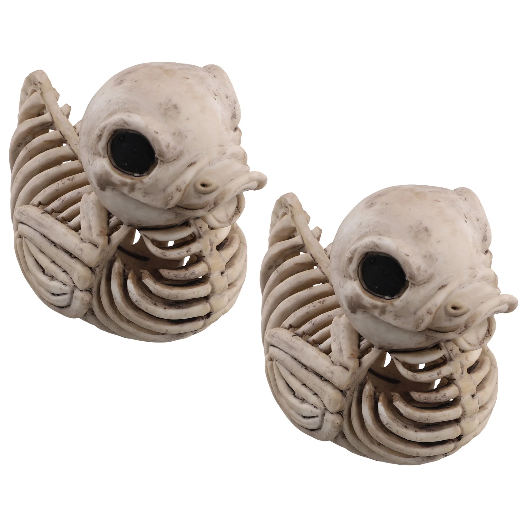 

A44U Хэллоуин Утка Скелет, Белая Утка Скелет Орнамент, Модель Утки Скелет для Моторошного Хэллоуина Декор Скелет 2 ШТ.