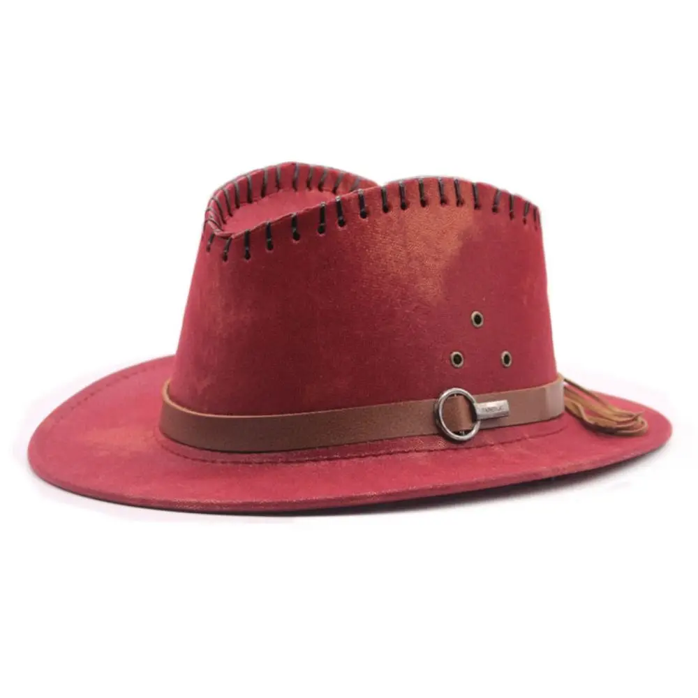 

Polyester Fiber Western Cowboy Hat Simplicity Cone Commuting Sunshade Top Hat Wear-resistant Short Eaves Mongolian Hat