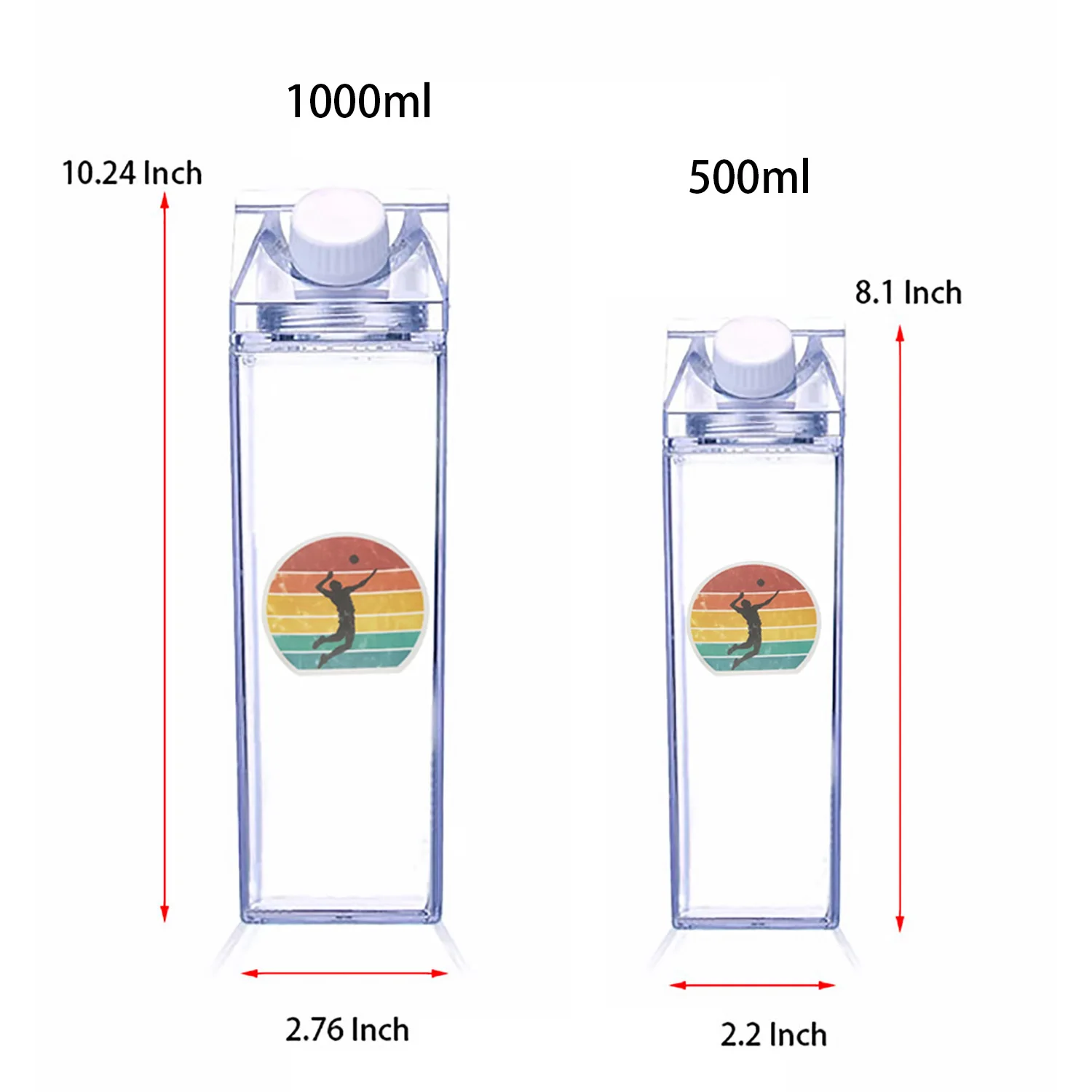 

Plastic water bottles cup oversized leak-proof large water space travel leak-proof temperature-resistant migrant worker bottle
