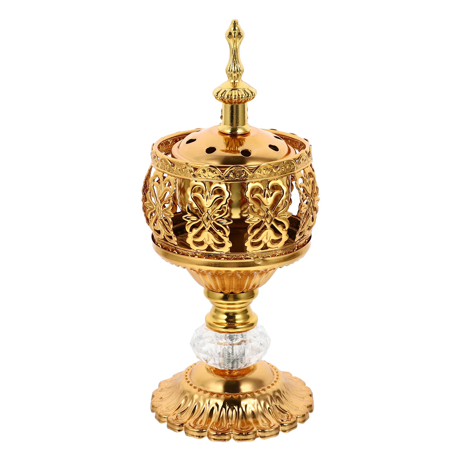 

Gorgeous Metal Incense Burner Fine Craftsmanship for Home Store Decor Censer Desktop Burning Adornment Incense Burner