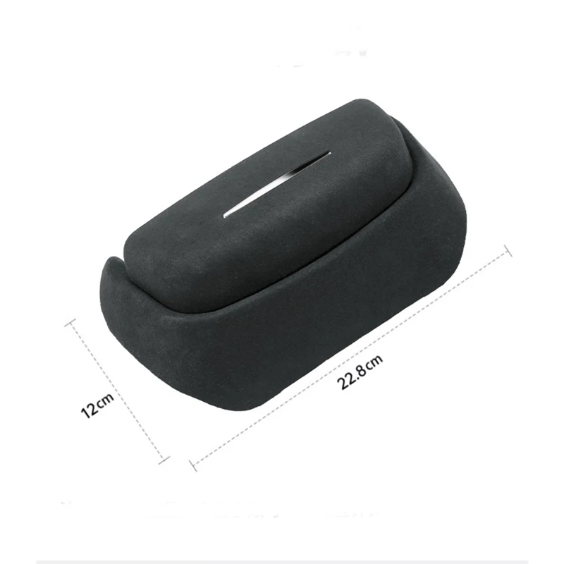 For Audi A4L A6L Q5L Car Glasses Case Organizer Suede Sunglasses Storage Box Car Roof Sunroof Glasses Box Glasses Holder Storage