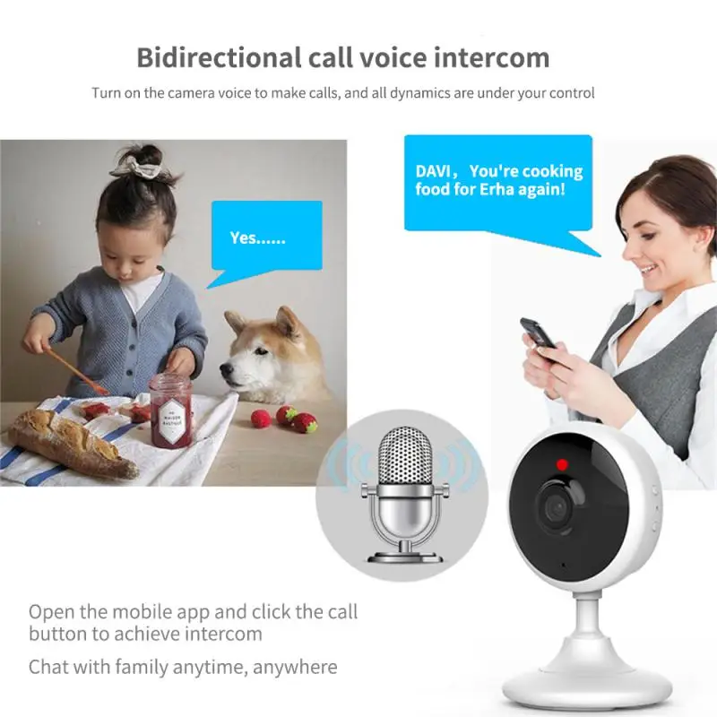 128/64G 2MP WiFi Camera Smart Home Indoor Wireless IP Surveillance Camera AI Detect Automatic Tracking Security Baby Monitor US