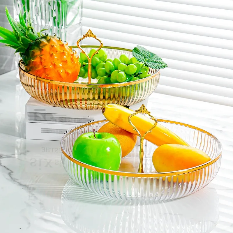 

Премиальный светильник, роскошный креативный поднос с фруктами для дома, гостиной, журнальный столик, офисная стойка для приема, конфеты, закуски, витрина