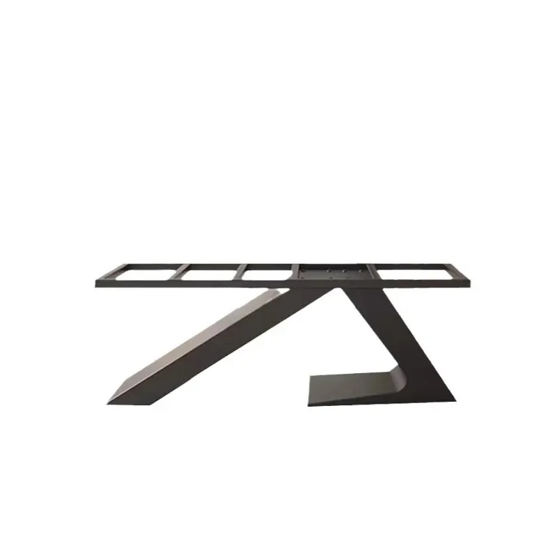 Metal office reception desk rectangular large plate support frame table foot base bracket workbench table legs can be