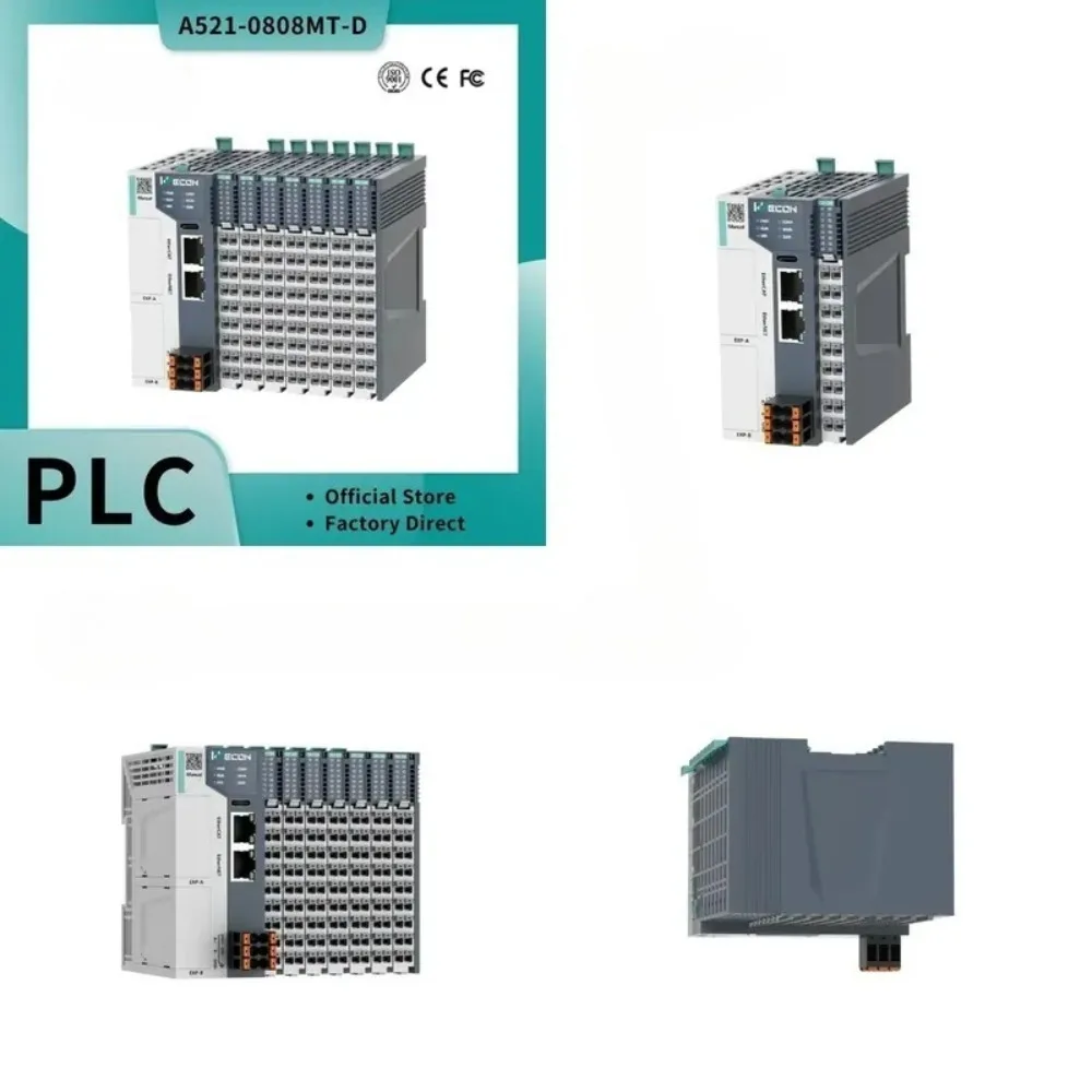 EtherCAT Card Type PLC A500 Series A521-0808N-D 24VDC Power, High Speed Transistor Output, Support IL/LD/FB/FC/ST