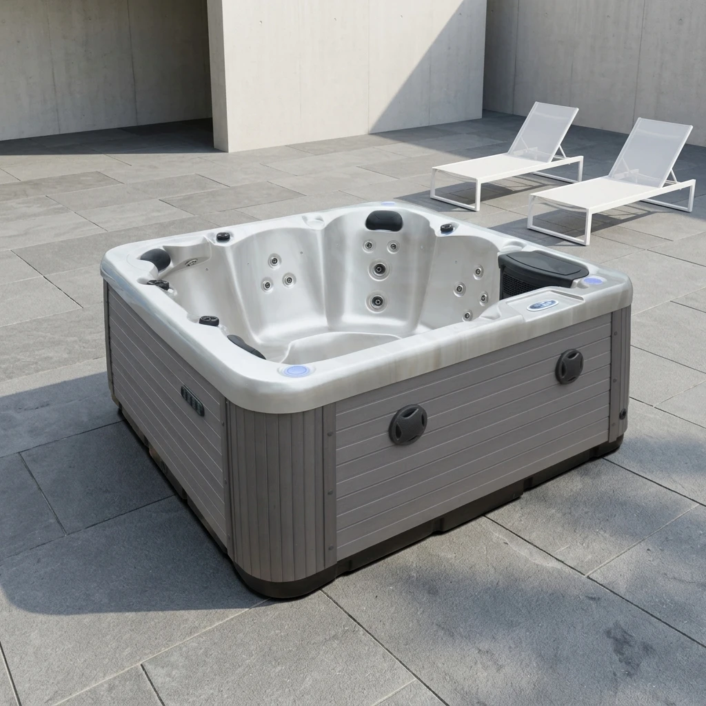 Outdoor 2m Hot Tub 6 Person With 40 Jets Smart Control Pool For Balcony Courtyard Apartment