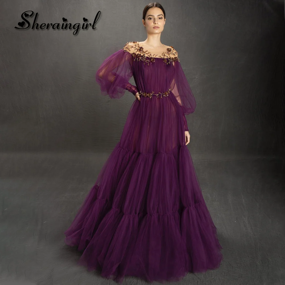 

SHERAIN Glamorous Homecoming Dresses Puff Sleeves Appliques Sash Illusion Customised Formal Celebrity Gown Vestidos De Fiesta