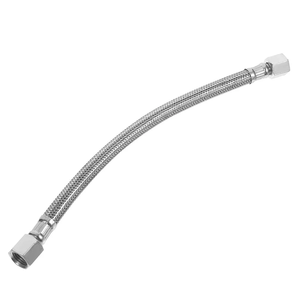 

Air Compressor Hose Stainless Steel Aluminum Braided Leader Hose Lightweight Sturdy Wear Resistant for Pneumatic Tools Air