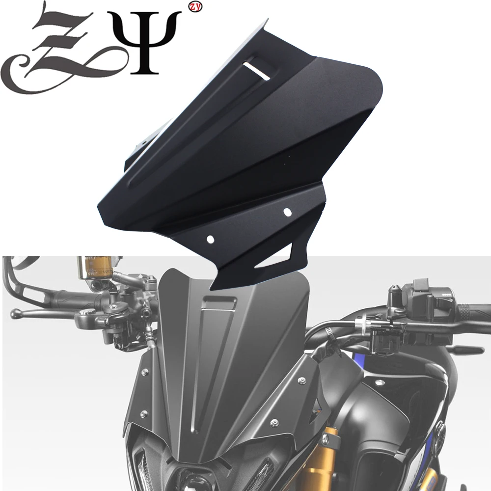 

Fits For YAMAHA FZ09 MT09 MT-09 mt09 2021 2022 Motorcycle Windshield Windscreen Aluminum Kit Deflector Fairing Cover