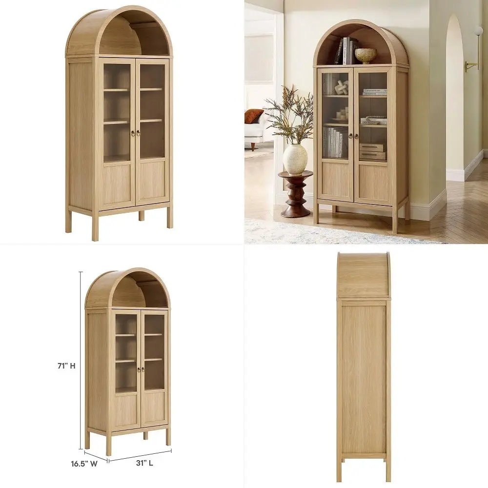

47.8 Accent Cabinet with 4 Doors, Vintage Hollow Carving Buffet Cabinet, Sideboards and Buffets with Storage, Credenza for Livi