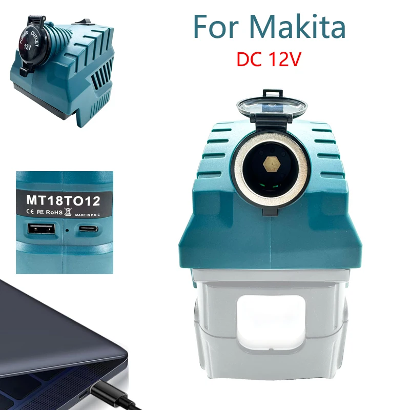 

Понижающий преобразователь постоянного тока от 18 В до 12 В, регулятор прикуривателя для Makita, аккумулятор 18 В, инверторный источник питания, аксессуары