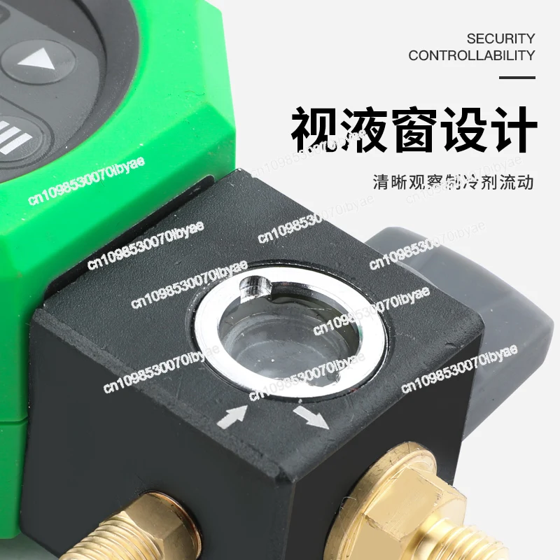 MDG-1 شاشة ديجيتال المبردات الفلور ملء مقياس بذور الثلج تكييف الهواء قياس صمام الفلور ملء أداة #4