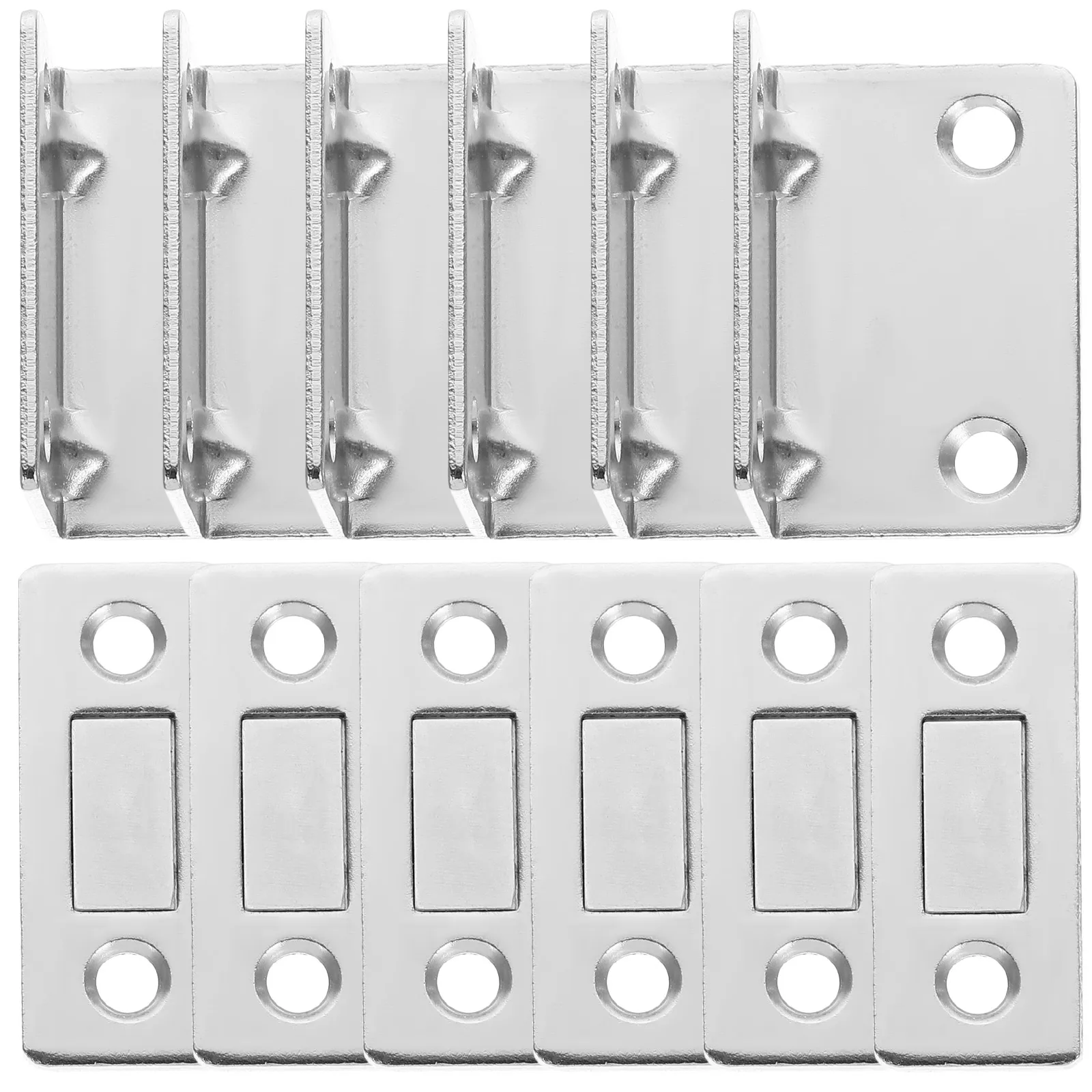 

6 set Magnetic Door Catch Thin Cabinet Closure Strong Hold No Drill Adhesive Drawer Latch For Furniture Magnetic Catch Cabinet