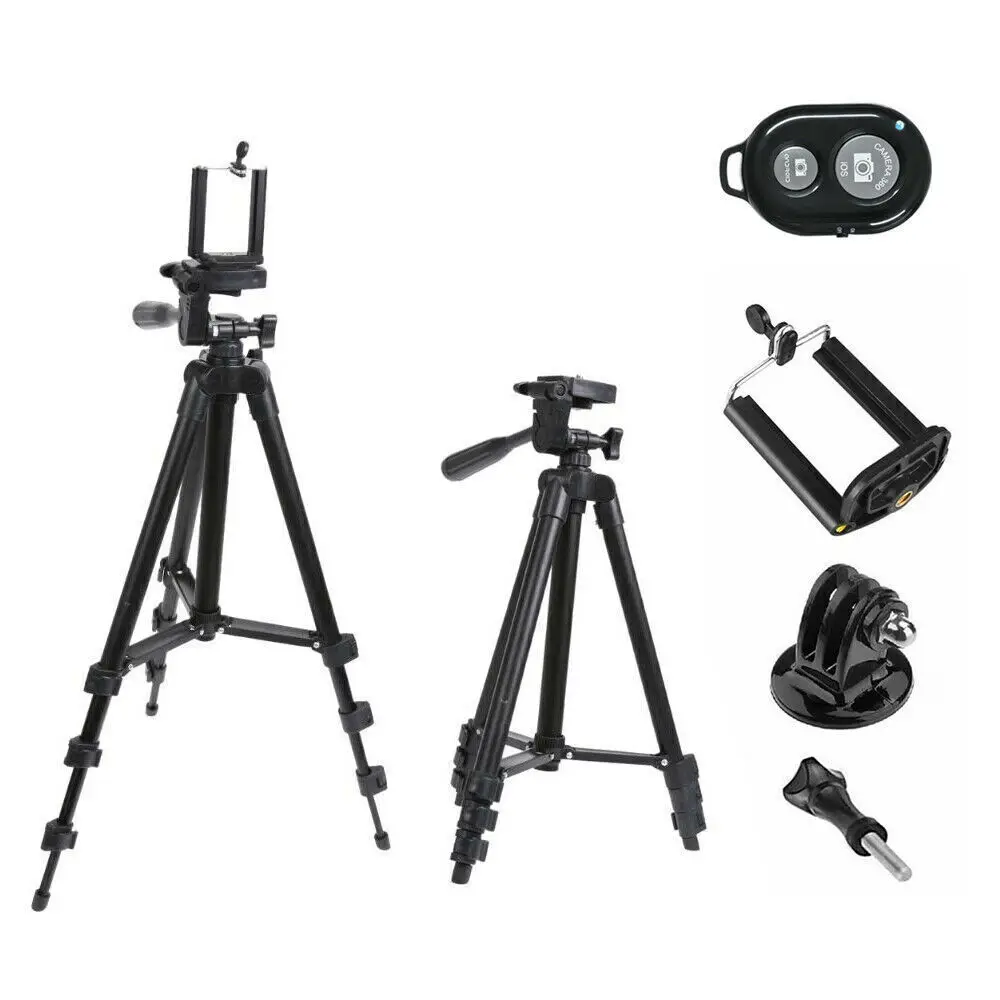 Professional Camera Tripod + Stand Holder +Bag For Smart Phone Iphone Samsung UK