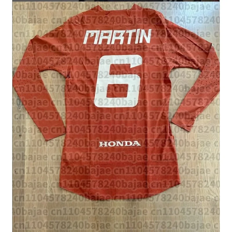 

Honda 2025 Summer Motorcycle Jersey #6 ROCZEN Long Sleeve Riding Shirt Breathable Racing Gear Comfortable Off-Road Moto Top