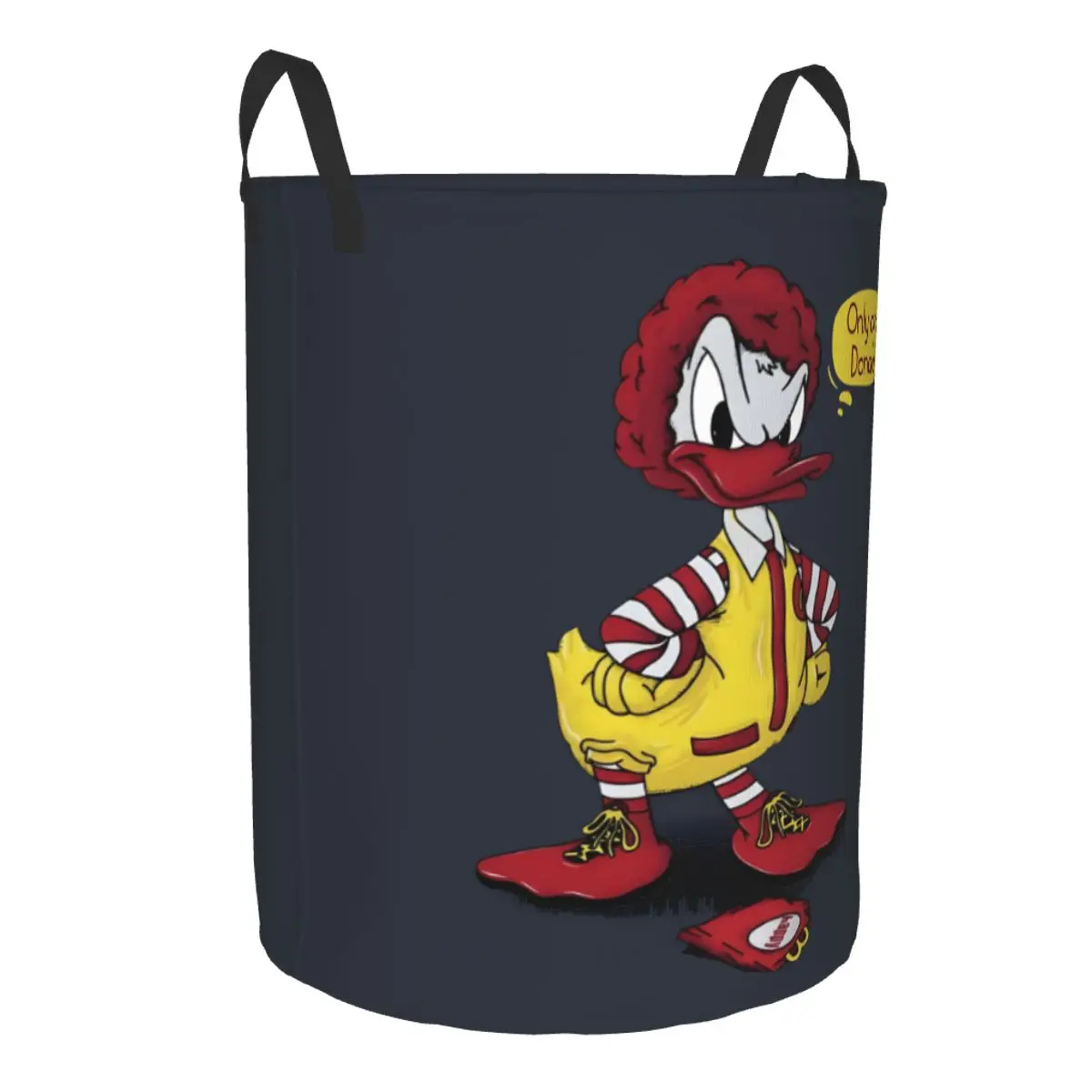 مخصص دونالد داك سلة الغسيل سلة تخزين كبيرة لطيف بطة بنات بنين لعبة المنظم