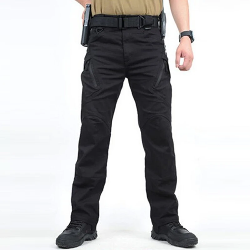 

IX9 City Tactical Cargo Pants Men Combat SWAT Army Military Pants Cotton Pockets Stretch Paintball Militar Casual Trousers