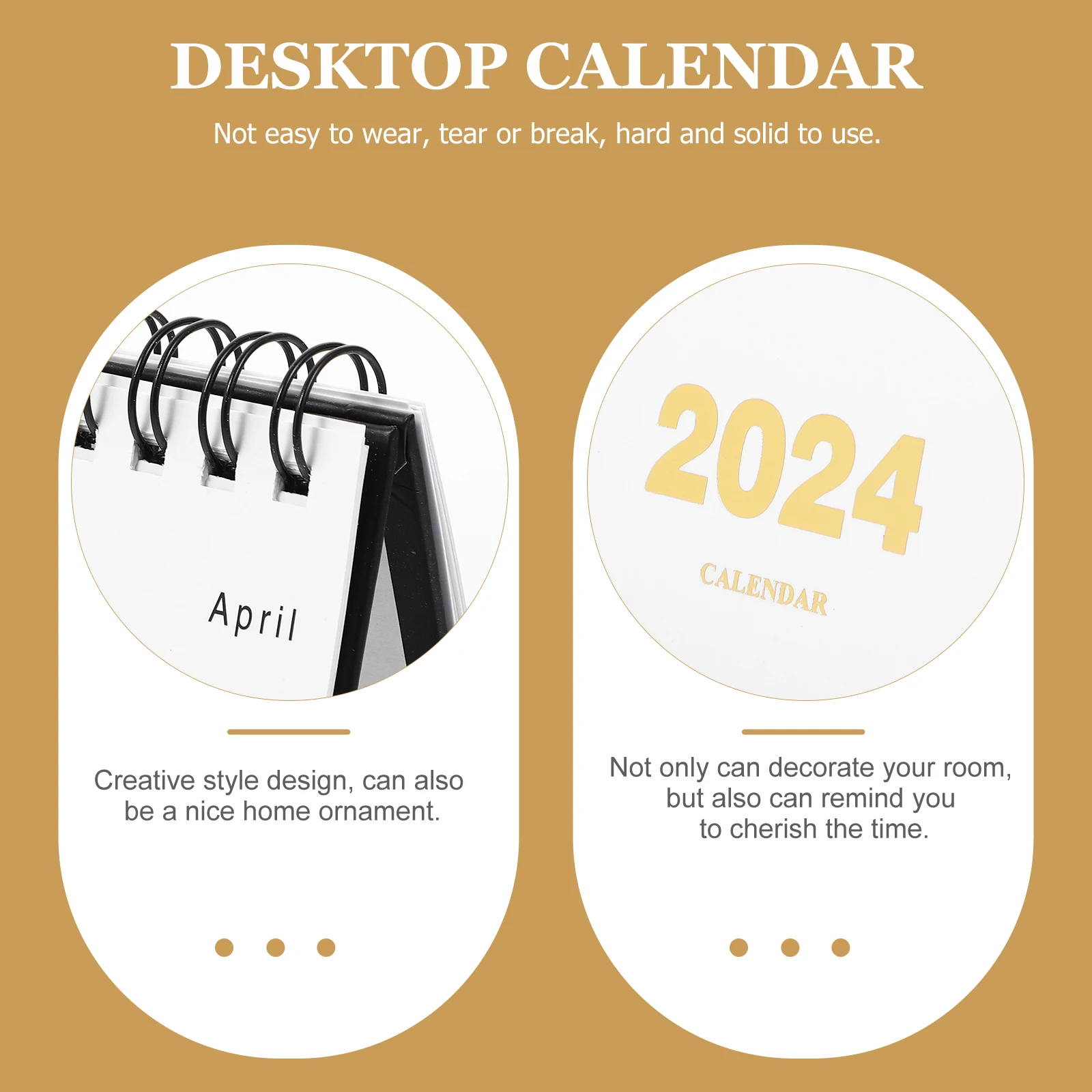 

Mini Desk 2023-2024 Standing Flip Small Desktop For Office Home Decor Monthly Memo Calendar Table Calendar Printable Stationery