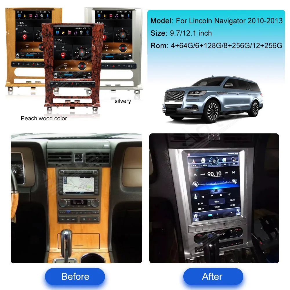 For Lincoln Navigator 2010 2011 2012 2013 Android Car Radio Gps Navigation Multimedia Video Player Stereo Audio Head Unit