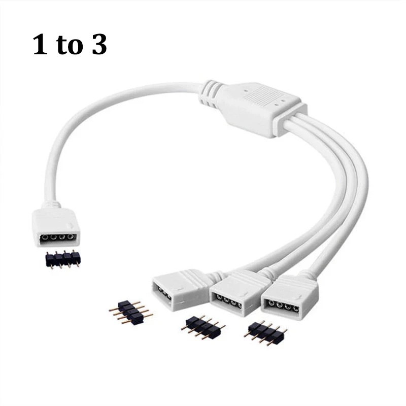 Strip Accessories Connector LED RGB Strips extension Cable Wire Connector with 4 pin connector For 3528 5050 RGB LED Strips