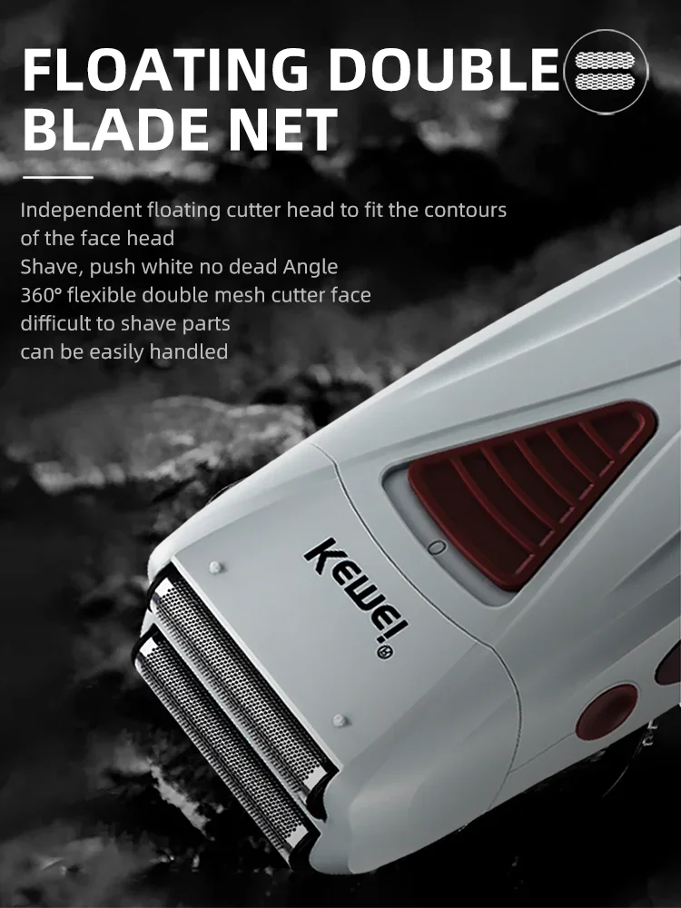 ماكينة حلاقة كهربائية عالية الجودة لإزالة الشعر عارية الرأس قابلة لإعادة الشحن للرجال