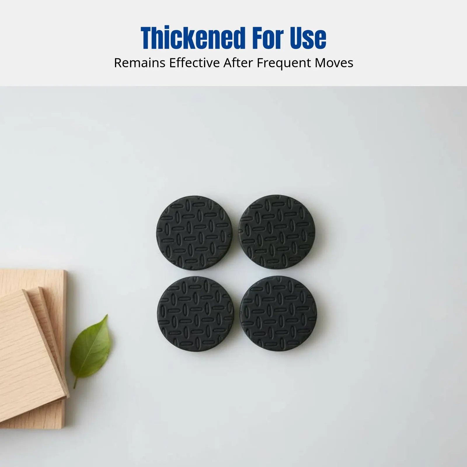 

Wear-Resistant Table and Chair Foot Pads, Thickened Non-Slip Leg Protectors, Quiet, Floor Protection