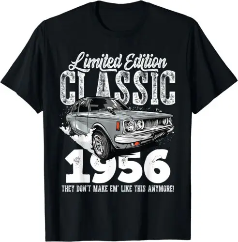 NEW 67th birthday Vintage Classic Car 1956 B-day 67 year old T-Shirt S-3XL